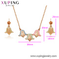 64549 Xuping new style personalized designs 18k gold two pieces jewelry set with promotion price